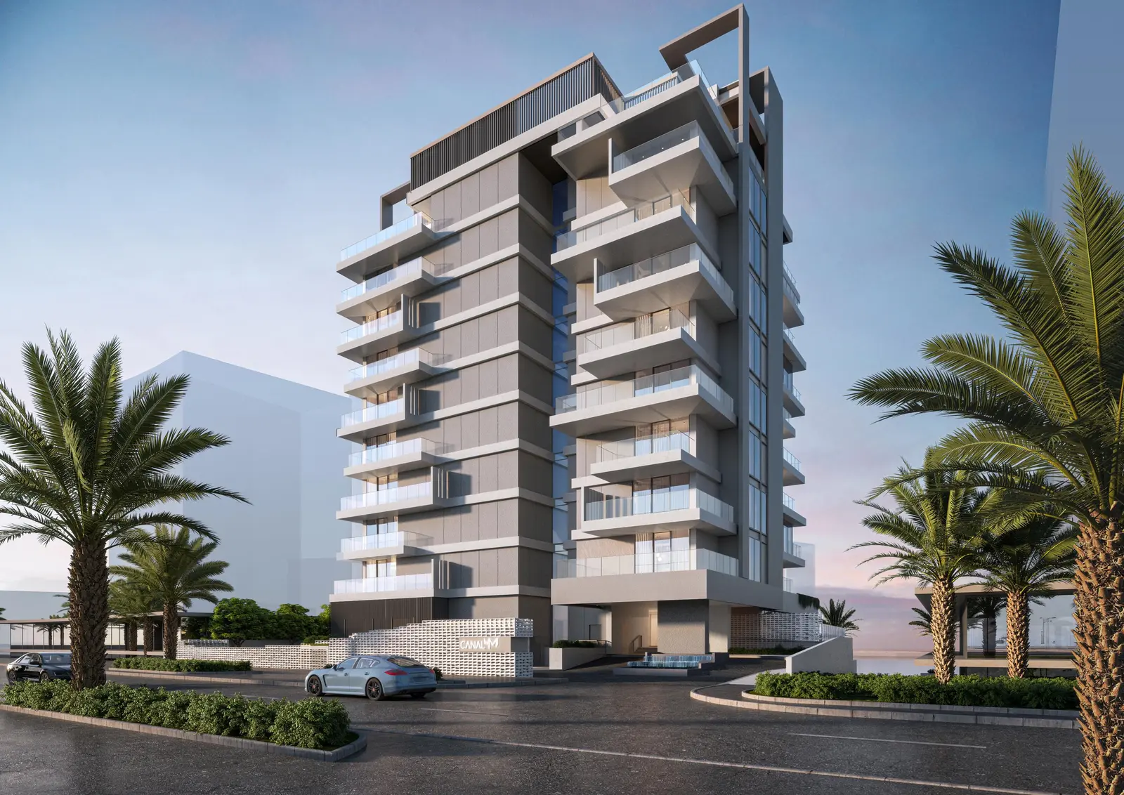 Canal by M waterfront residential building with sea views and low‑rise boutique architecture in Abu Dhabi