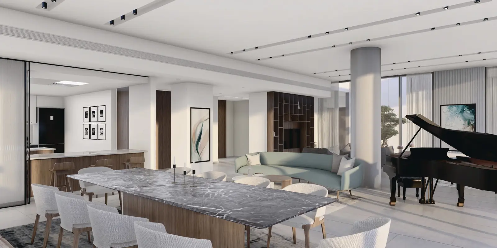 Premium bedroom at Canal by M with large windows and waterfront views Canal by M at Al Reem Island (18).jpg