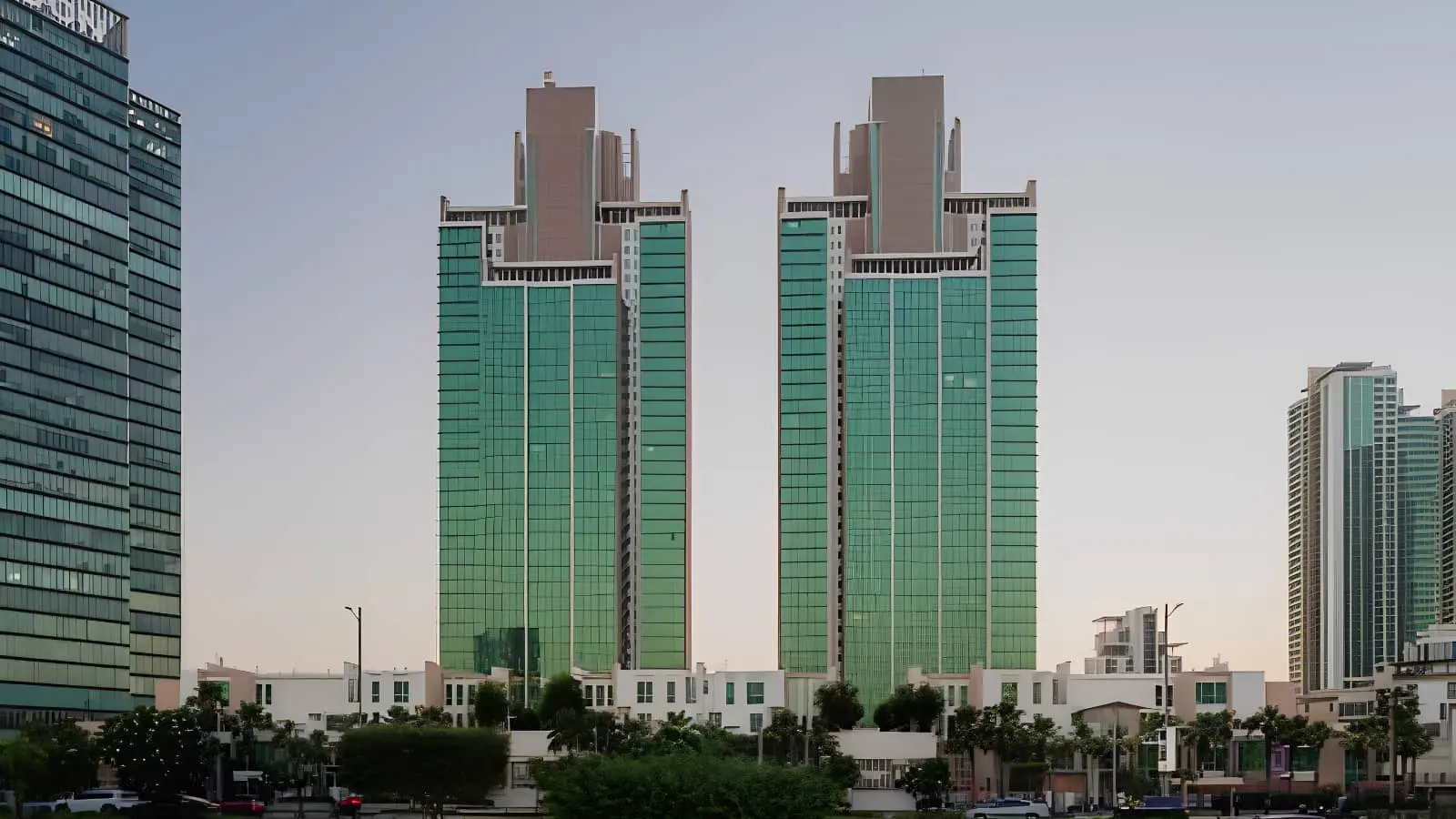 Al Durrah Tower Al Reem Island striking high-rise exterior offering panoramic marina views and luxury waterfront apartments in Abu Dhabi.