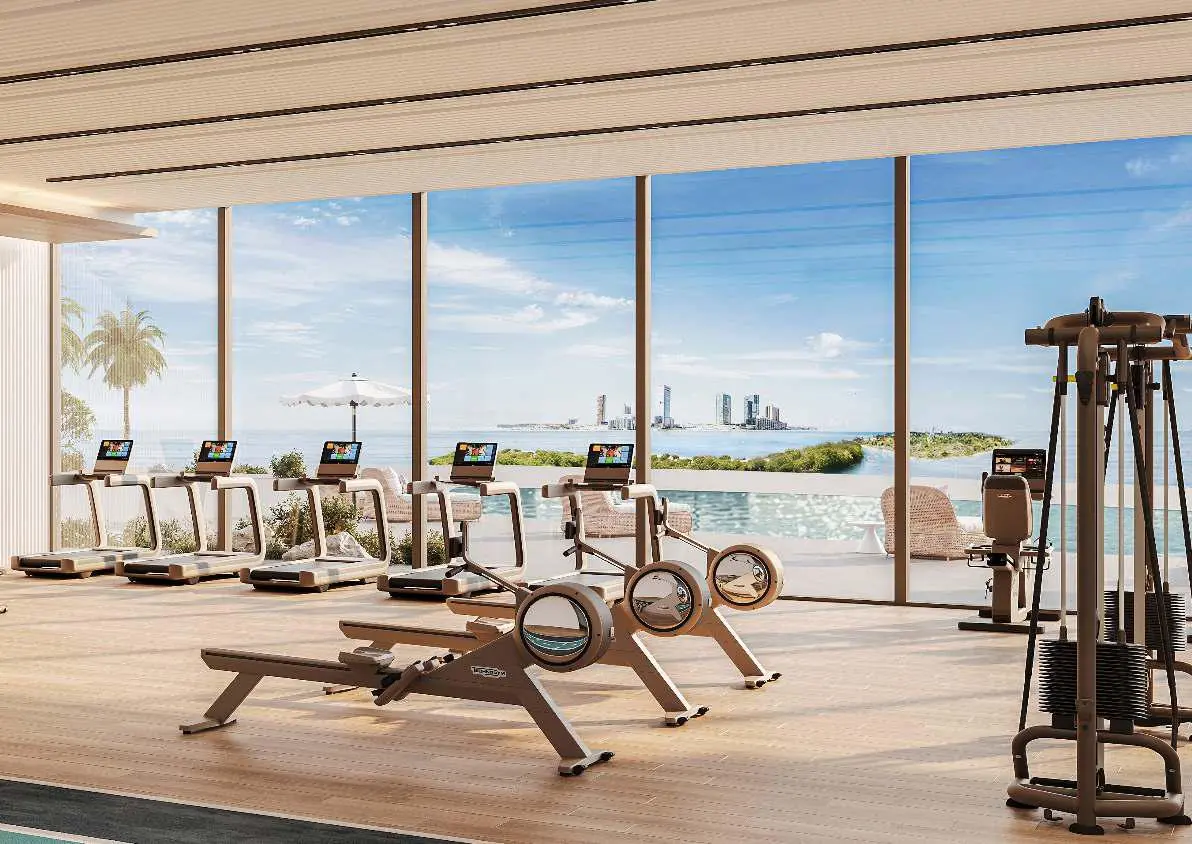 Modern gym interior at Radisson Residences Phase 2 Tower 3 Al Reem Island Abu Dhabi