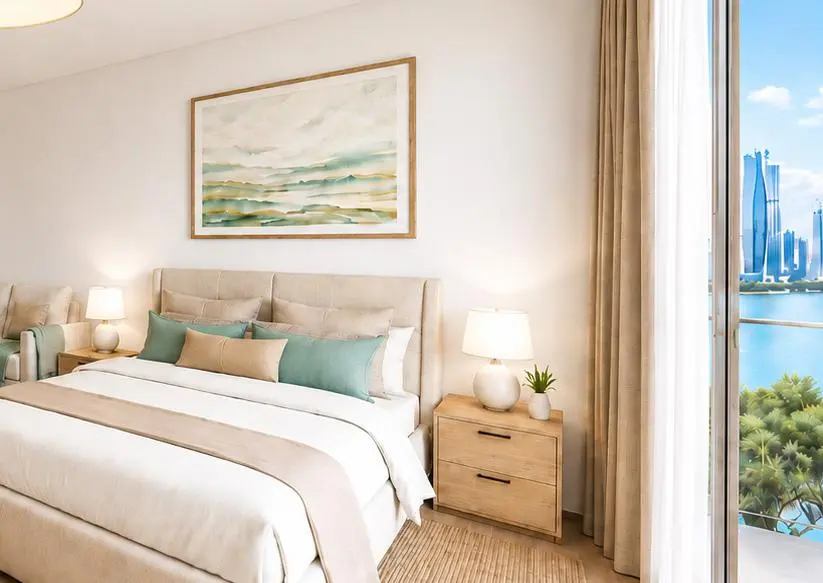 Fully furnished bedroom at Radisson Residences Phase 2 Tower 3 Al Reem Island Abu Dhabi
