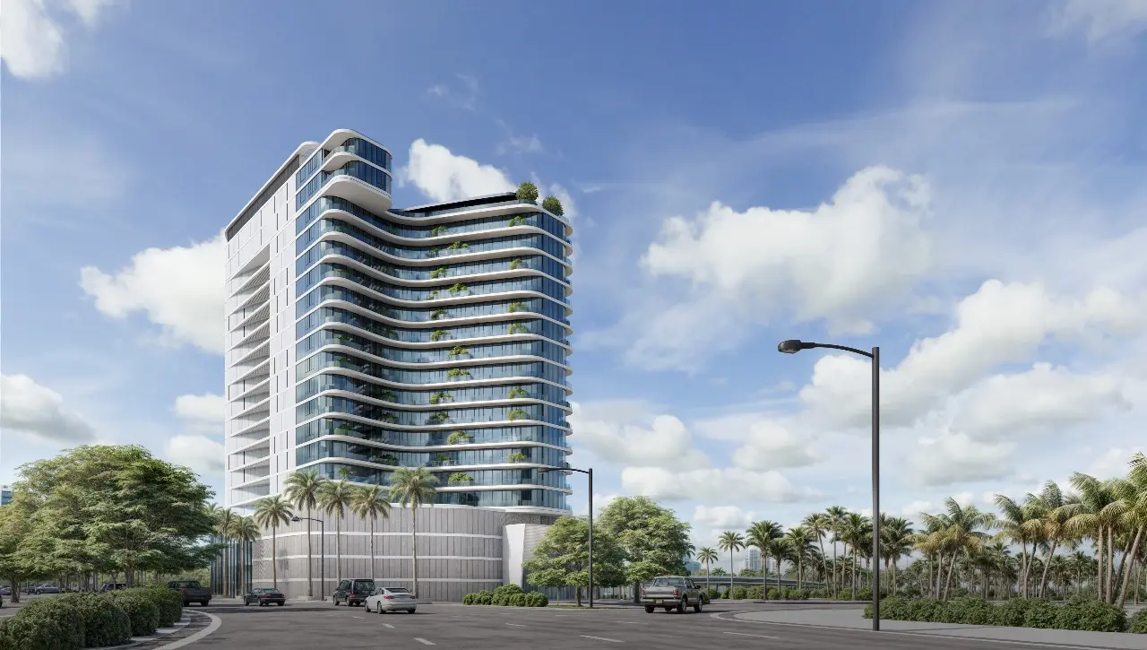Marlin 2 waterfront residential tower with modern architecture on Al Reem Island, Abu Dhabi.