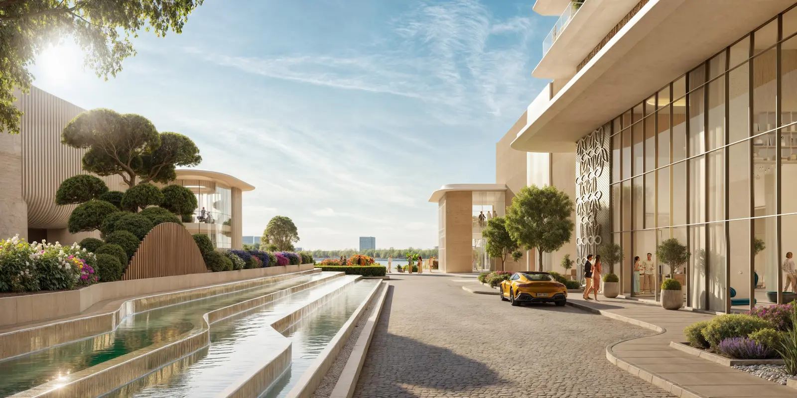 Side exterior view of Muheira towers on Reem Island, Abu Dhabi, highlighting balconies and modern facade..jpg