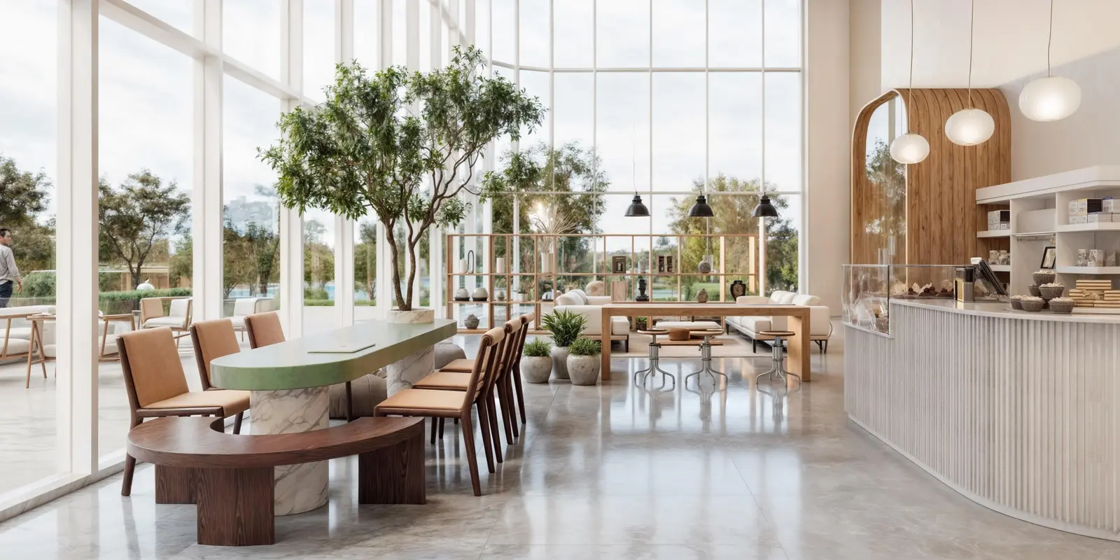 Elegant dining area in Muheira apartments on Reem Island, Abu Dhabi, featuring modern decor and open living space..jpg