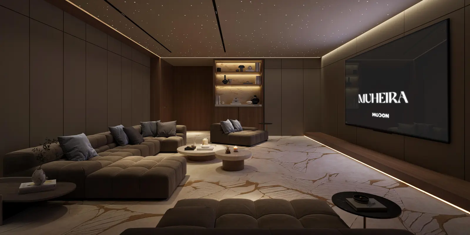 Cenima Room at Muheira on Reem Island, Abu Dhabi, with stylish lighting and finishes..jpg