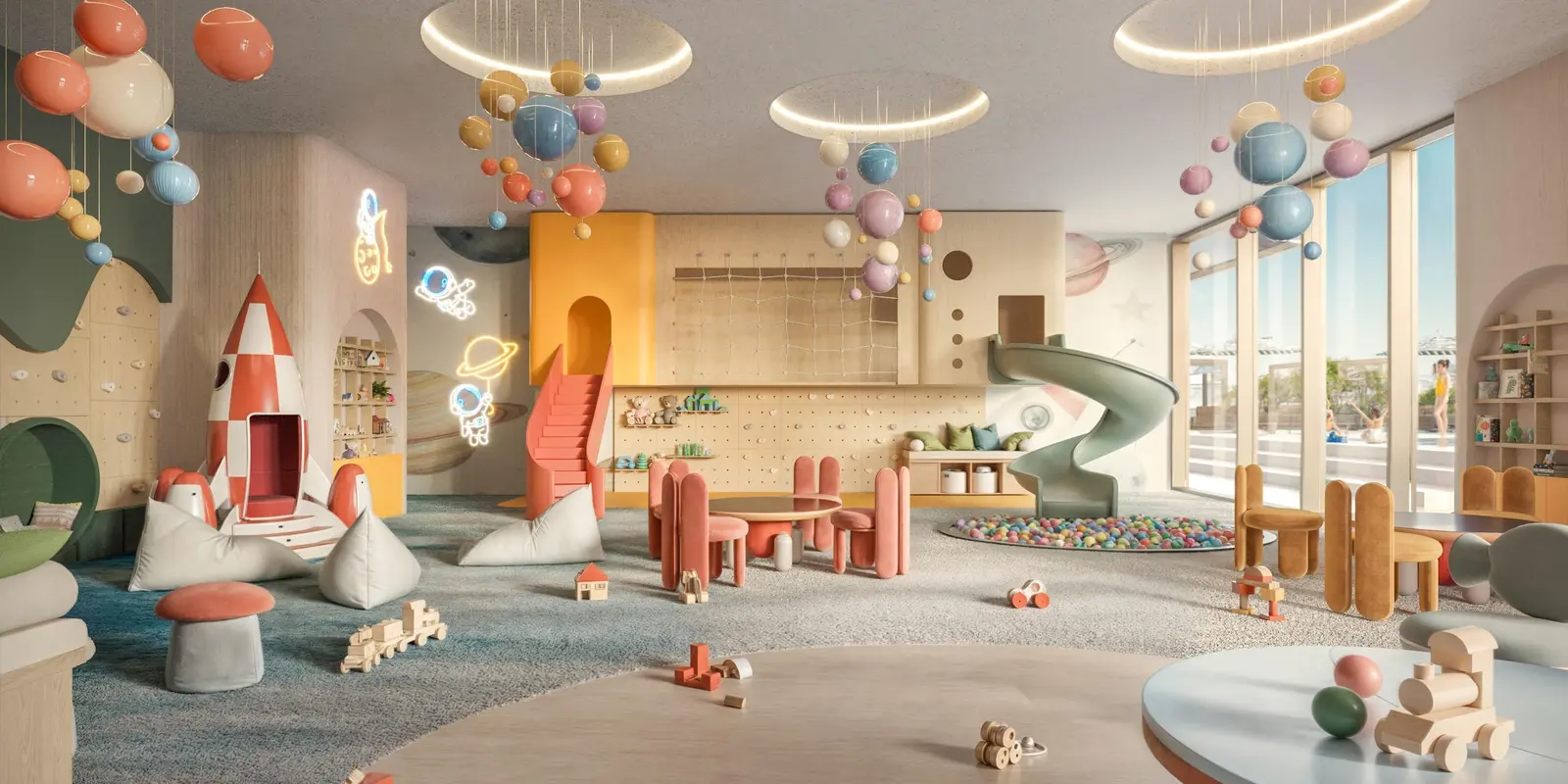 Children’s indoor playroom inside Muheira apartments on Reem Island, Abu Dhabi, designed for safe and fun activities..jpg