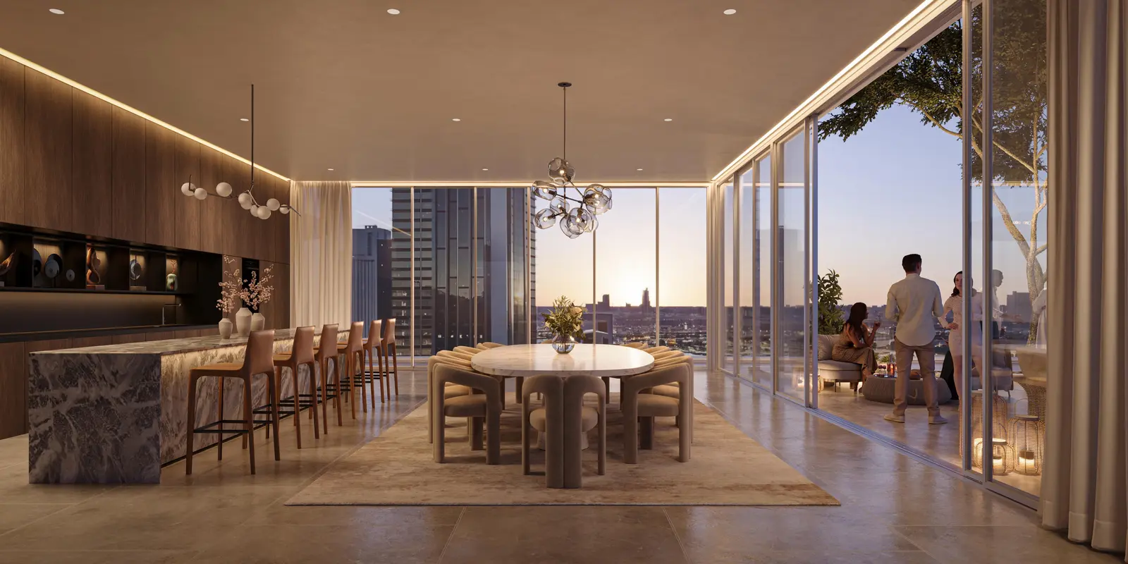 Private Dining in Muheira residential towers on Reem Island, Abu Dhabi..jpg