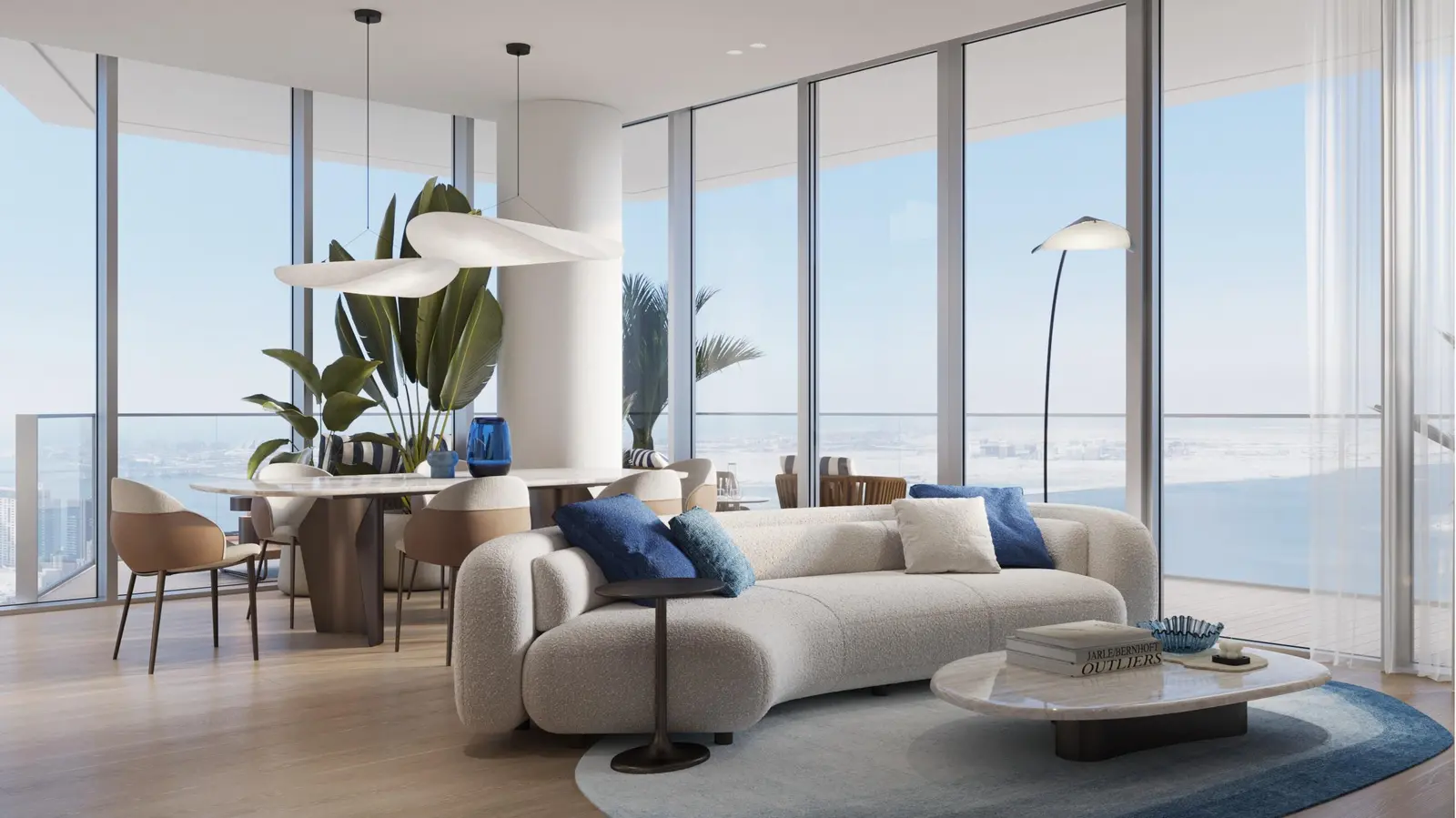 Fully equipped open kitchen at Riviera Residences Abu Dhabi with premium appliances and sleek cabinetry..jpg