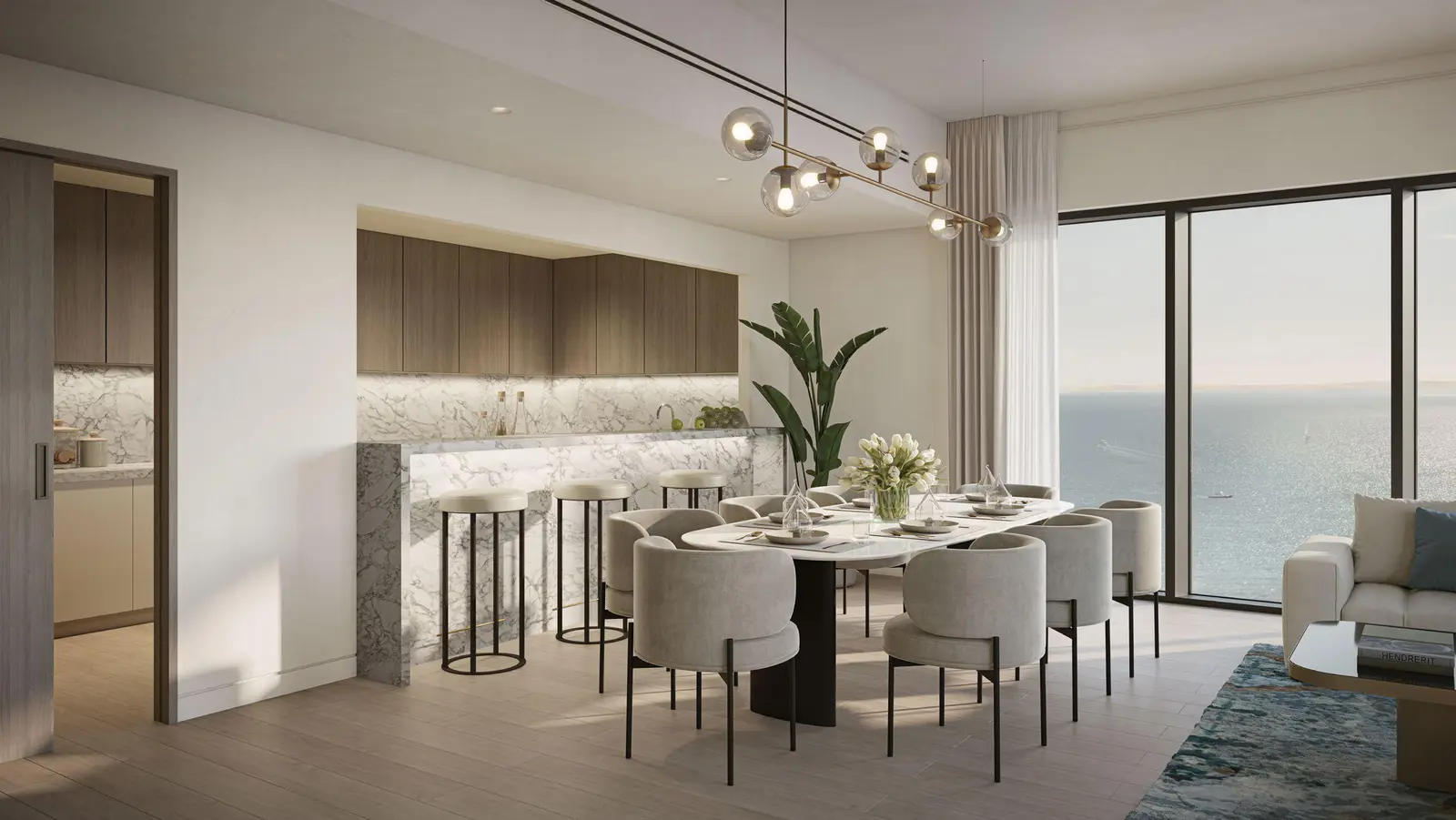 Elegant Bedroom with Sea View  at Sunstone by IMKAN, Al Reem Island Abu Dhabi newly launched luxury apartments..jpg