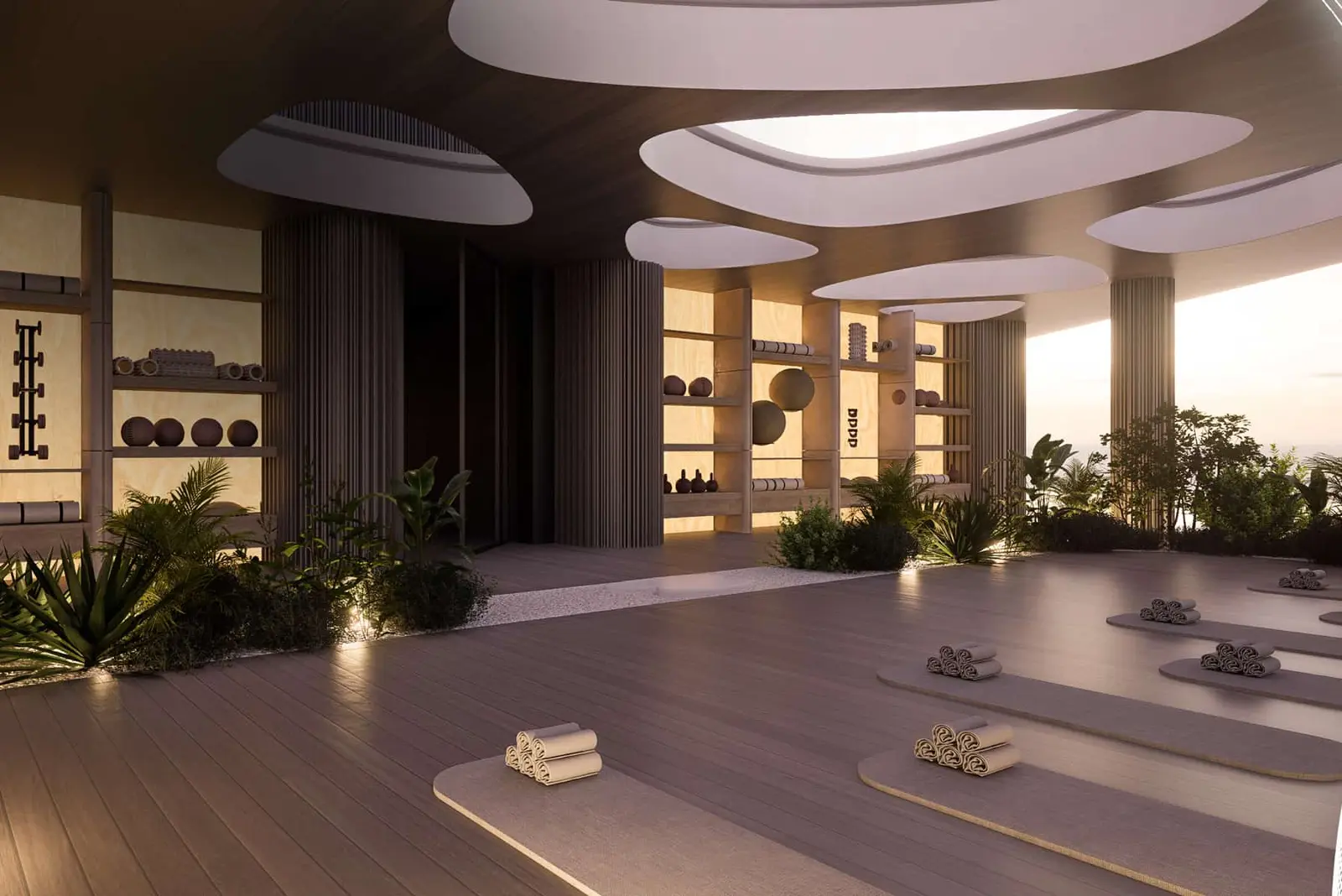 Modern Flow25 apartment interior featuring open-plan living, natural light, premium finishes, and smart-home design on Al Reem Island.
