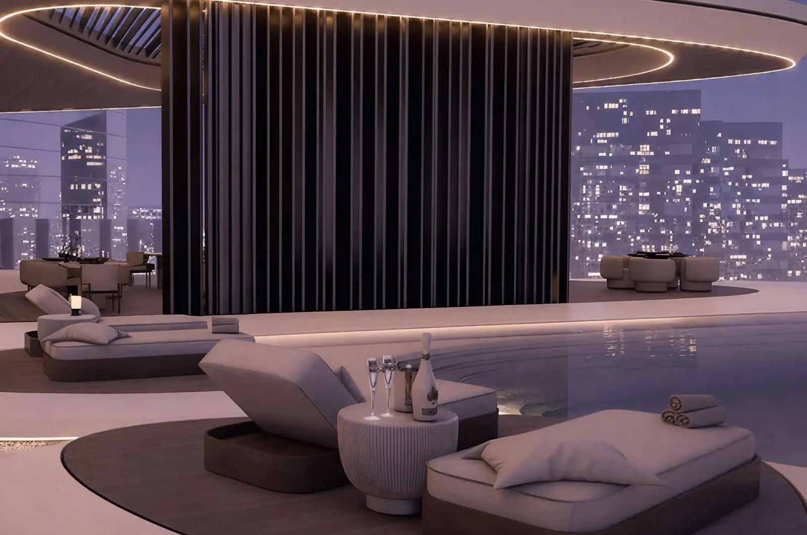 Luxury apartment interior at Flow25 Al Reem Island Abu Dhabi featuring modern finishes, spacious layout, and elegant waterfront living ambiance.