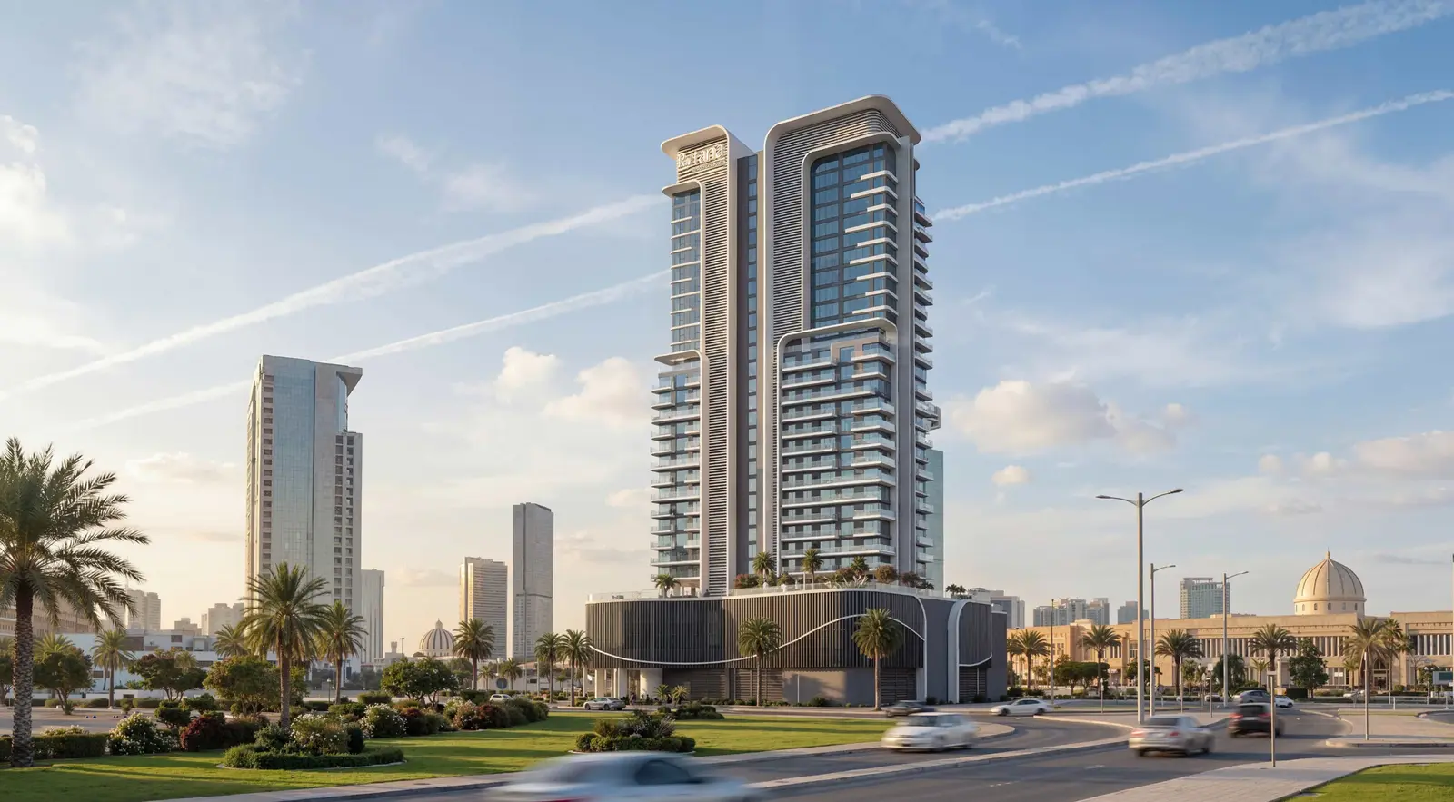 Exterior view of Rotana Residences on Al Reem Island, Abu Dhabi, UAE showcasing modern waterfront architecture, premium high‑rise living, and contemporary urban design