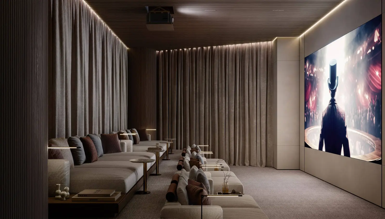 Gaming zone interior at SAAS Heights Abu Dhabi Al Reem Island offering entertainment amenities for luxury apartment residents.