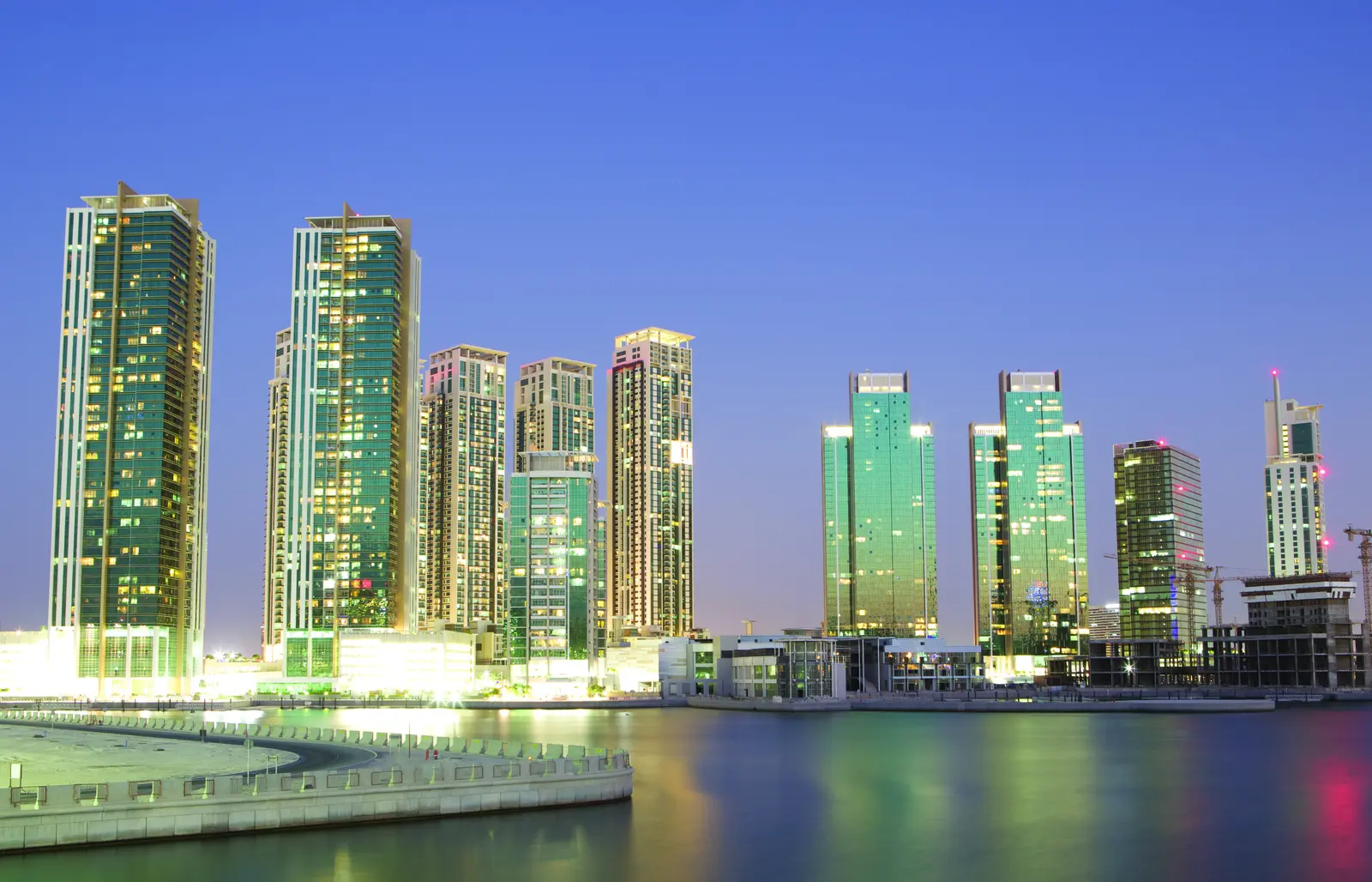 Horizon Towers exterior at City of Lights, Reem Island featuring modern waterfront architecture.