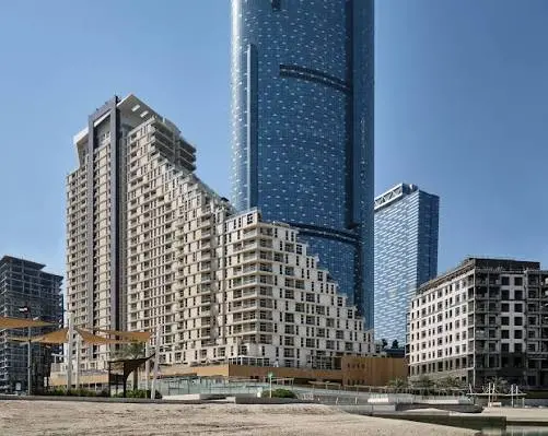 Mangrove Place high-rise building entrance Al Reem Island Abu Dhabi waterfront