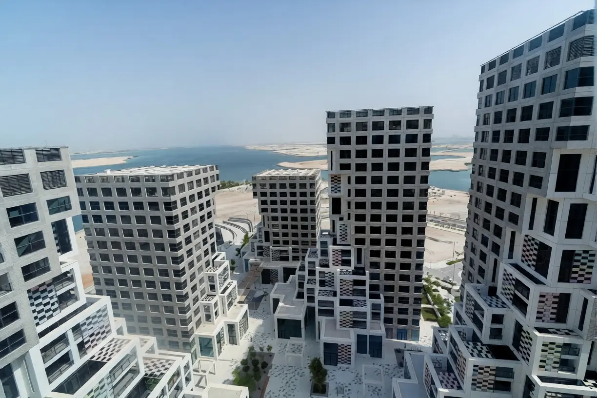 Architectural exterior view of Pixel highlighting its mixed‑use design and landscaped outdoor areas.