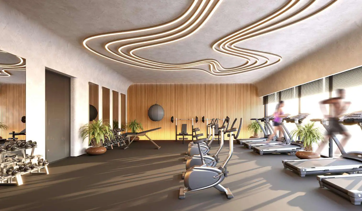 Renad Tower Al Reem Island Abu Dhabi modern fitness gym facility