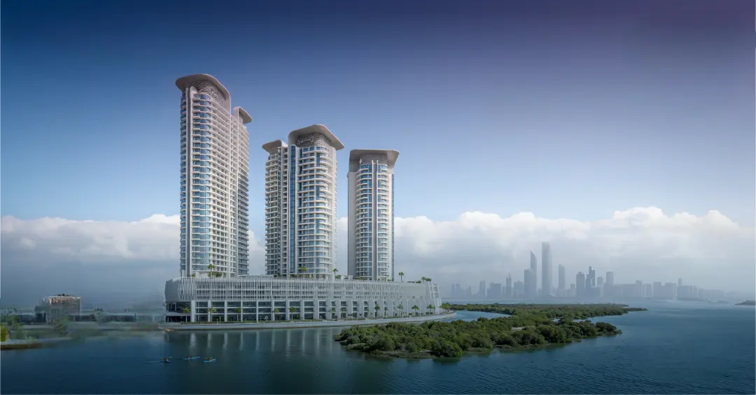 Radisson Residences 3 waterfront exterior on Al Reem Island presenting a modern residential development